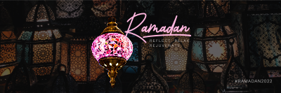 Ramadan Stained Lamp Twitter header (cover) Image Preview