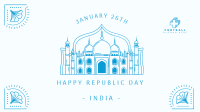 India Republic Day Zoom Background Image Preview