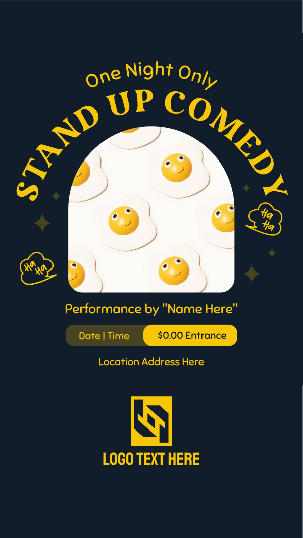 One Night Comedy Show Facebook story | BrandCrowd Facebook story Maker