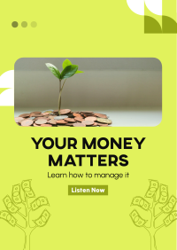 Money Matters Podcast Poster Design