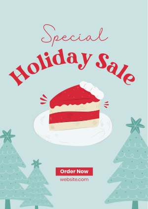 Special Holiday Cake Sale Poster Image Preview