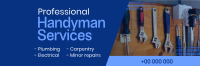 Modern Handyman Service Twitter Header Image Preview