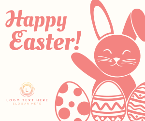 Easter Bunny Greeting Facebook post Image Preview