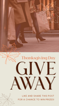 Massive Giveaway this Thanksgiving Facebook Story Design
