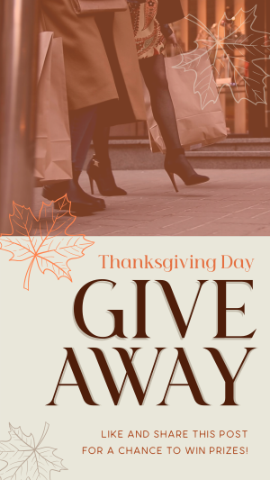 Massive Giveaway this Thanksgiving Facebook story Image Preview