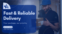 Reliable Courier Delivery Animation Image Preview