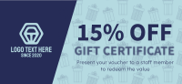 Cute Gift Boxes Pattern Gift Certificate Image Preview