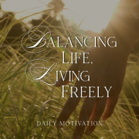 Balanced Life Motivation Instagram Post Design