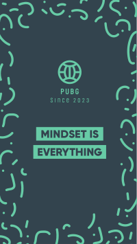 Mindset Doodle Lines Instagram Story Design