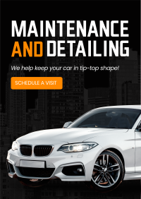 Maintenance and Detailing Poster Image Preview