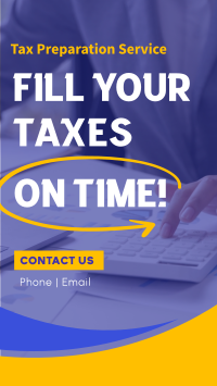 Fill Your Taxes Instagram story Image Preview