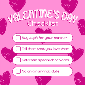 Valentine's Checklist Instagram post Image Preview