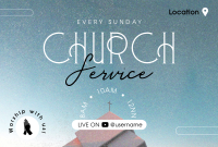Worship with us Pinterest board cover Image Preview