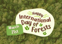 International Day of Forests  Postcard Design