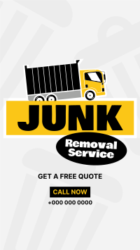 Junk Removal Stickers Instagram story Image Preview