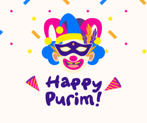 Purim Day Facebook post Image Preview