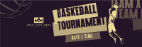 Sports Basketball Tournament Twitter Header Design
