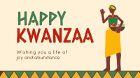 Kwanzaa Woman Facebook Event Cover Design