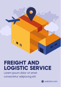 International Logistic Service Flyer Design