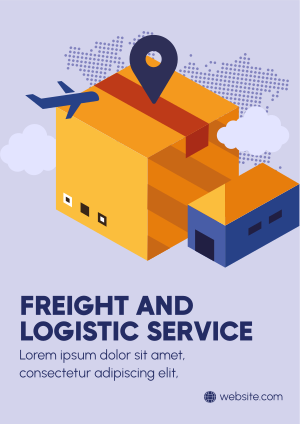 International Logistic Service Flyer Image Preview