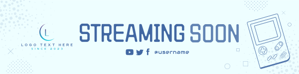 Neon Game Stream Twitch Banner Design Image Preview