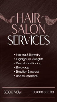 Hair Salon Service TikTok Video Design