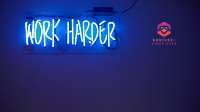 Work Harder Zoom Background Image Preview