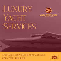 Luxury Yacht Services Linkedin Post Design