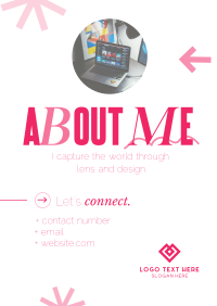 About Me Dark Themed Flyer Image Preview