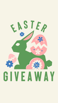 Floral Easter Bunny Giveaway TikTok Video Image Preview