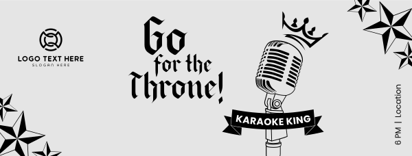 Karaoke King Facebook Cover Design Image Preview