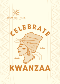 Kwanzaa African Woman Poster Design
