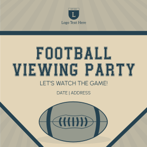 Football Viewing Party Instagram post