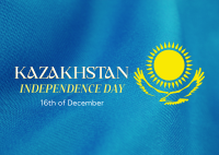 Kazakhstan Independence Day Postcard Design