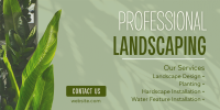 Professional Landscaping  Twitter Post Image Preview