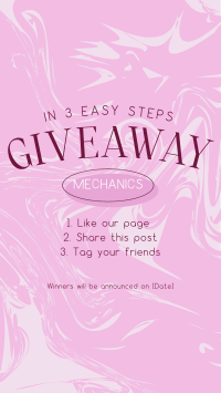 Easy Giveaway Mechanics Instagram story Image Preview