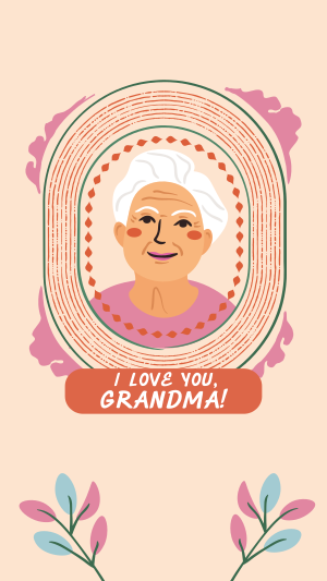 Greeting Grandmother Frame Instagram story