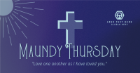 Holy Week Maundy Thursday Facebook Ad Design