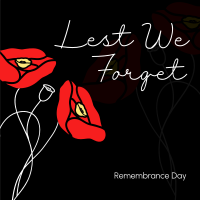 Remembrance Poppies Instagram post Image Preview