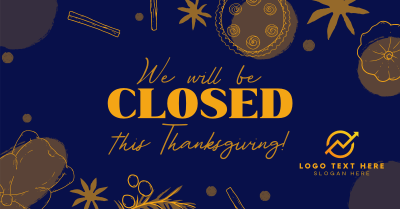 We're Closed this Thanksgiving Facebook ad Image Preview