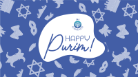 Purim Symbols Facebook event cover Image Preview
