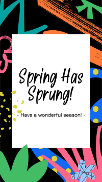 Spring Has Sprung Facebook Story Design