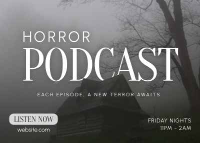 Horror Podcast Postcard Image Preview