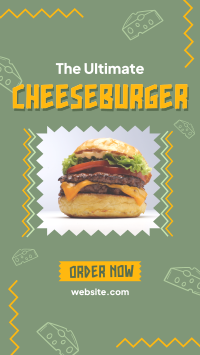 Classic Cheeseburger Instagram Reel Design