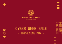 Cyber Week Sale Postcard Image Preview