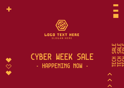 Cyber Week Sale Postcard Image Preview