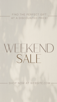 Minimalist Weekend Sale TikTok video Image Preview