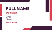 Generic Abstract Shapes  Business Card Preview