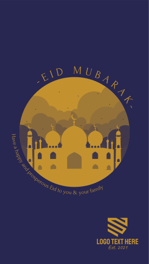 Happy Eid Mubarak Instagram story Image Preview