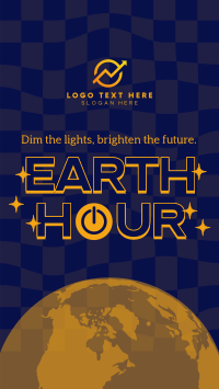 Earth Hour Retro Instagram Reel Design